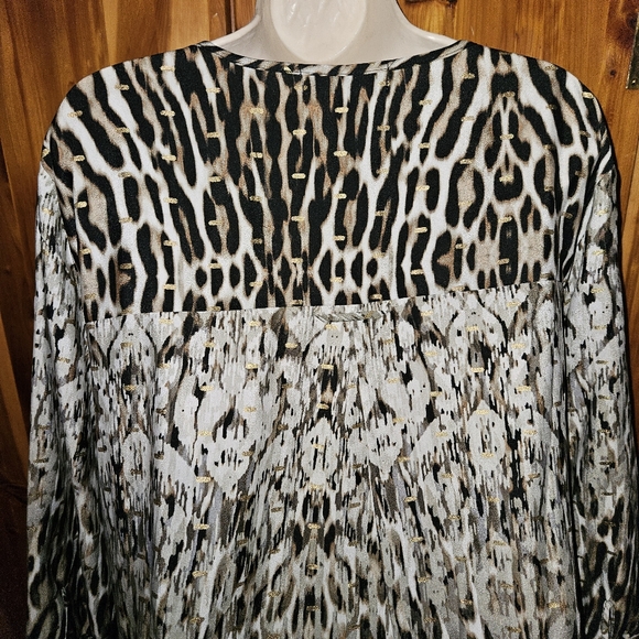 Figueroa & Flower Animal Print Top. Size 2X - Picture 6 of 9